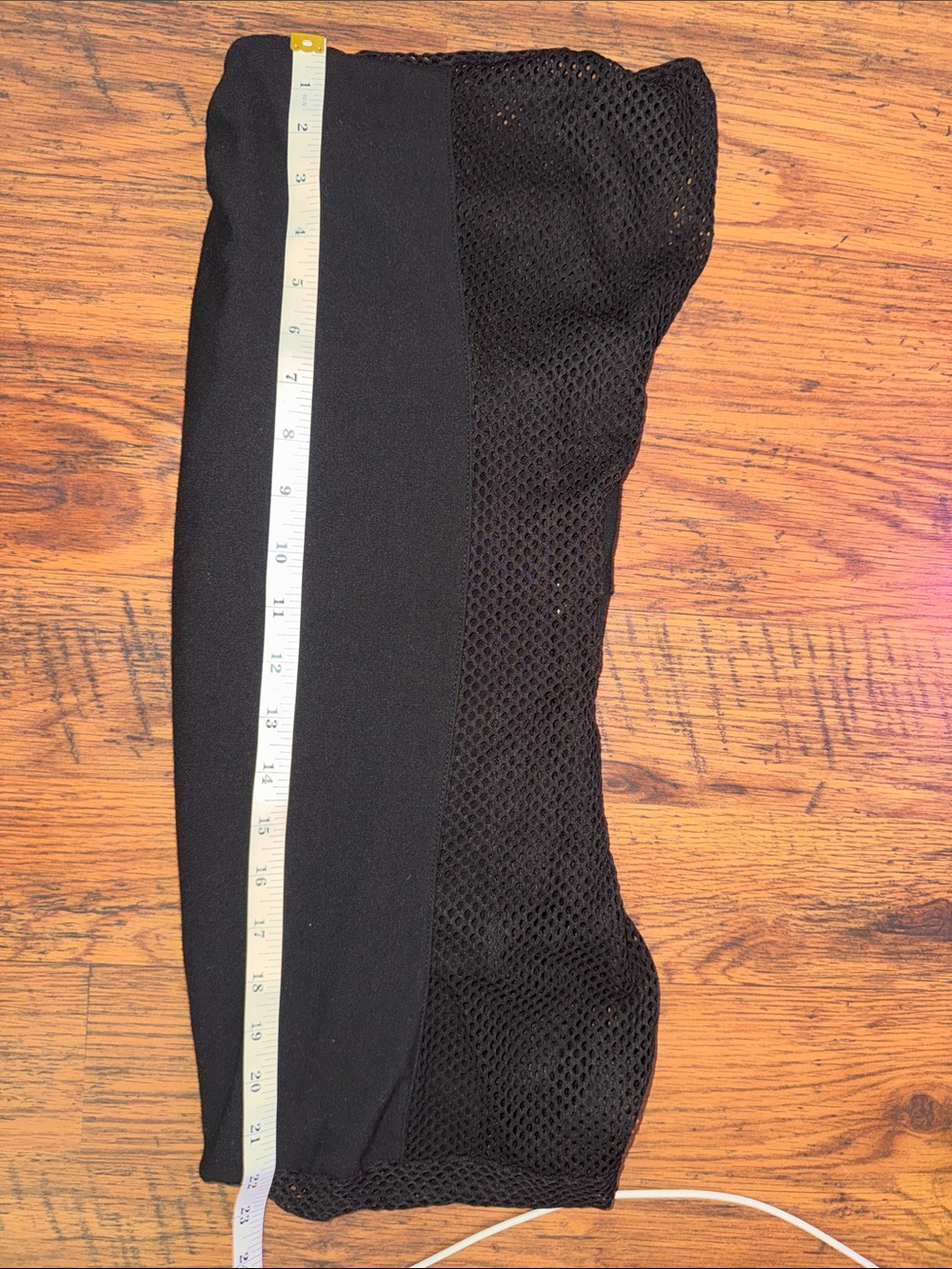 Black Mesh-Panel Hoodie Sweatshirt for Women 24.T - Picture 4 of 4
